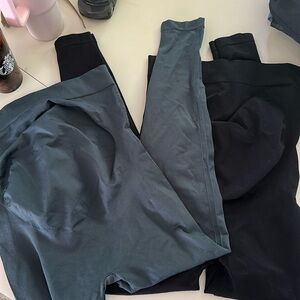 Two pairs of Blanqi everyday maternity leggings